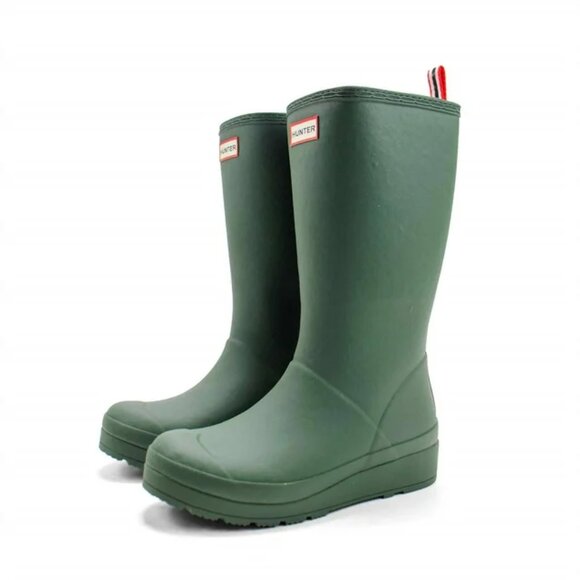 NEW HUNTER Waterproof Play Insulated Faux Fur womenTall Rain Boots 1025 8m4 - Picture 4 of 11